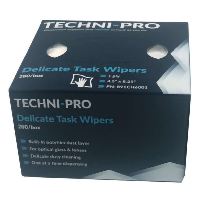 Cleanroom Wipes, Delicate Task, Pop-up, 4.5" x 8.5", 280/Box